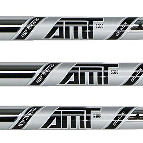 True Temper AMT Black 5-PW Steel Iron Shafts .355 Taper Tip - Set of 6 Shafts (Choose Flex) (Regular R300)