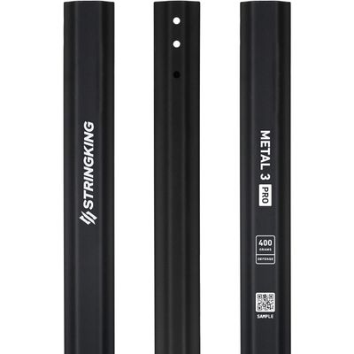 StringKing Men's Metal 3 Pro Defense Lacrosse Shaft 400 Grams (Black)