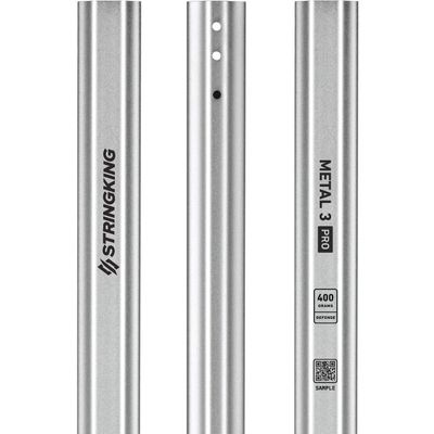 StringKing Men's Metal 3 Pro Defense Lacrosse Shaft 400 Grams (Silver)