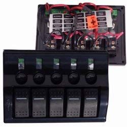 5-Way Rocker Switch Panel for Pontoon Boats