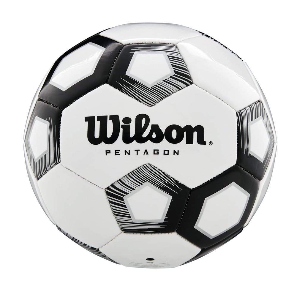 Wilson American Football Pentagon, Blended Leather, Black, 5