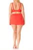 Anne Cole Women's Over The Shouler Underwire Bikini Swim Top, Coral, 24W view 2
