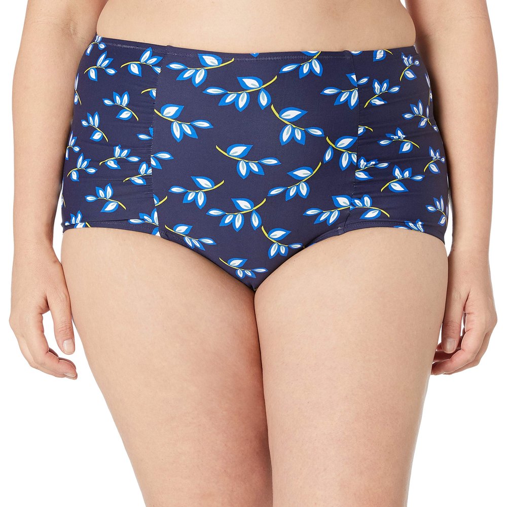 Anne Cole High Waist Swim Bottom with Side Shirring