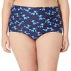 Anne Cole High Waist Swim Bottom with Side Shirring view 1