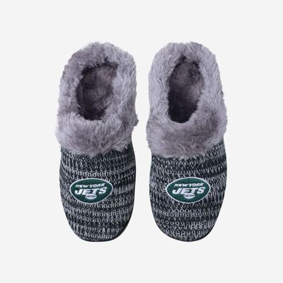 FOCO NFL New York Jets Womens Peak Slide Slippers, Team Color, Large (9-10)