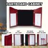 GSE Games & Sports Expert Professional Solid Wood Classic Official Size Dartboard Cabinet with Dart Scoreboard for Game Room. Dartboard & Darts Not Included (Deluxe Cherry) view 3