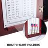 GSE Games & Sports Expert Professional Solid Wood Classic Official Size Dartboard Cabinet with Dart Scoreboard for Game Room. Dartboard & Darts Not Included (Deluxe Cherry) view 4