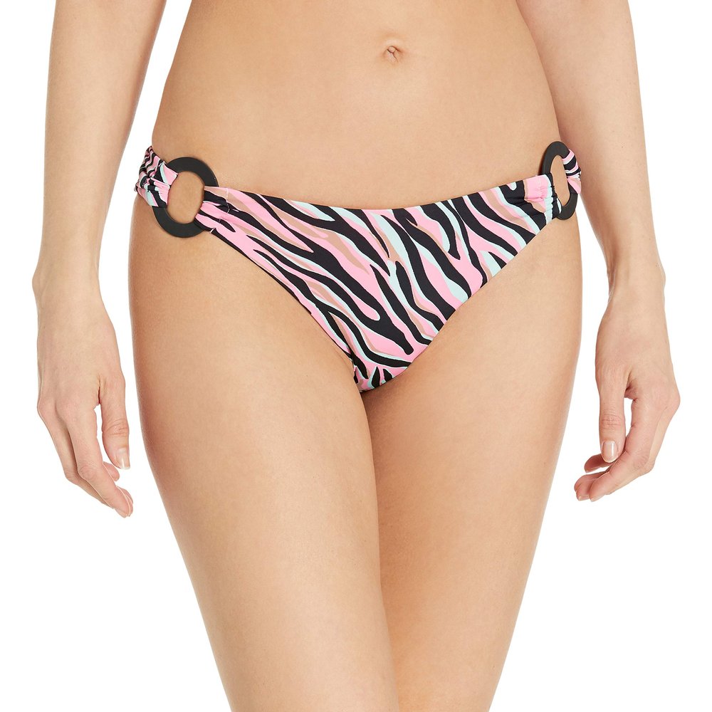 Bikini Lab Women's Scoop Hipster Pant Bikini Swimsuit Bottom, Multi//Wild Child, XX-Small