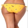 Anne Cole Studio Ruffle String Bikini Bottom Yellow view 2