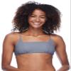 Eidon Women's Standard Ariana Bralette Style Bikini Top Swimsuit, SHELTER Cove Dusty Blue, Small view 1