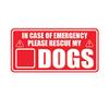 EW Designs in Case of Emergency Rescue My Dogs Sticker Decal Vinyl Save Pets #2 Bumper Sticker Vinyl Sticker Car Truck Decal 5" view 1