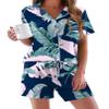 Ekouaer Womens Pajamas Set Comfy Cotton Short Sleeve Sleepwear Button Down Pjs Set(PAT2,Small) view 1