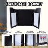 GSE Games & Sports Expert Professional Solid Wood Classic Official Size Dartboard Cabinet with Dart Scoreboard for Game Room. Dartboard & Darts Not Included (Black) view 3