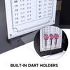 GSE Games & Sports Expert Professional Solid Wood Classic Official Size Dartboard Cabinet with Dart Scoreboard for Game Room. Dartboard & Darts Not Included (Black) view 4