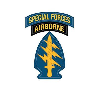 EW Designs US Army Special Forces Airborne Sticker Decal Vinyl Green Berets Bumper Sticker Vinyl Sticker Car Truck Decal 5"