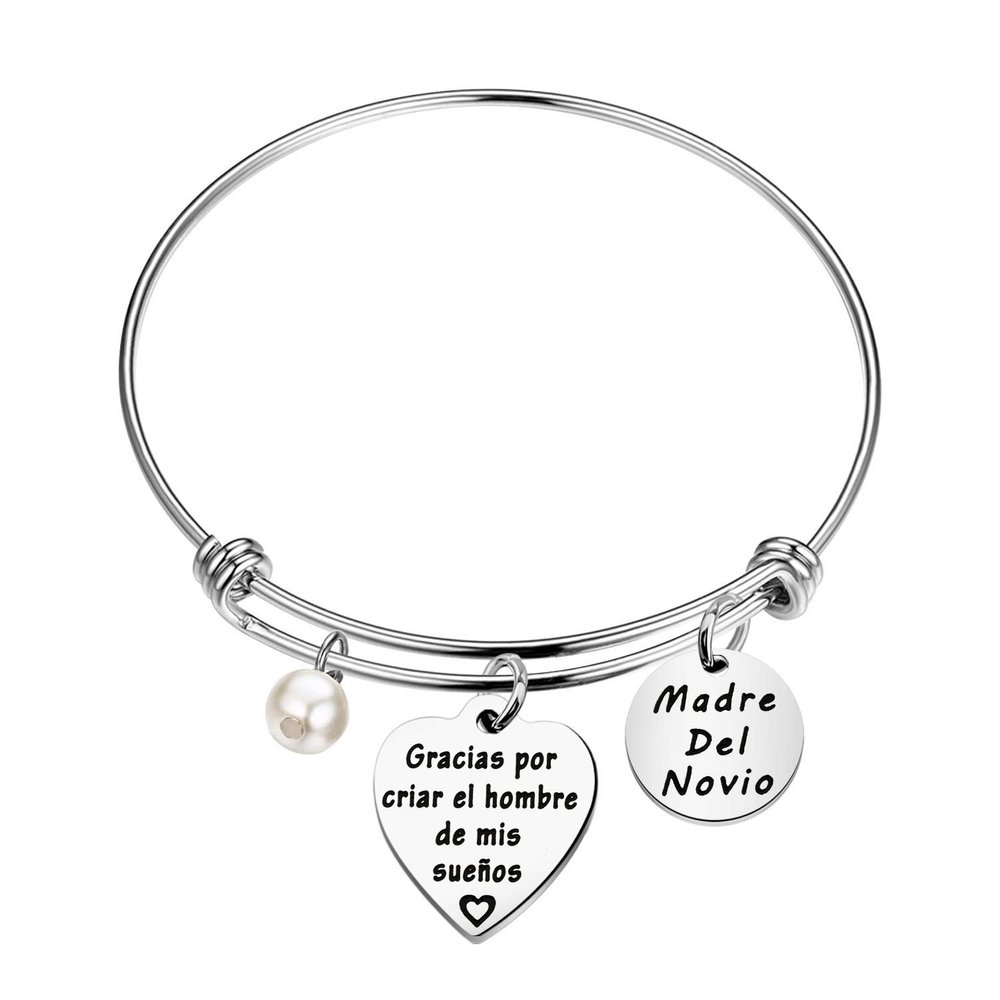 MAOFAED Spanish Mother of the Groom Gift Madre del novio Don Thank You For Raising the Man Of My Dream Gracias Por Criar El Hombre De Mis Suenos MOG in Spanish (Gracias Por Criar BR)