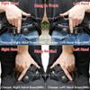 1911 Holster IWB Kydex for Colt 1911 Commander .45 9mm 4.25 '' Inside Waistband - IWB 1911 4.25 Commander Holster (Black, Left) view 3