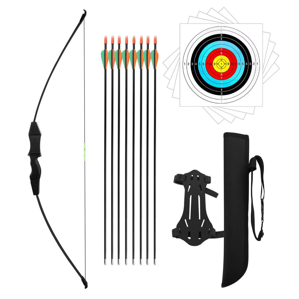 Dostyle 44" Bow and Arrow Set for Kids Children Outdoor Youth Recurve Bow Junior Archery Training for Kids Teams Game Gift