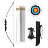 Dostyle 44" Bow and Arrow Set for Kids Children Outdoor Youth Recurve Bow Junior Archery Training for Kids Teams Game Gift view 1