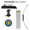 Dostyle 44" Bow and Arrow Set for Kids Children Outdoor Youth Recurve Bow Junior Archery Training for Kids Teams Game Gift view 4