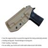 1911 Holster IWB Kydex for Colt 1911 Commander .45 9mm 4.25 Inch - 1911 Commander Holster 1911 4.25(Tan, Right Hand Draw) view 4