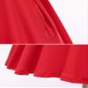 TriKalor Girls Dresses Short Sleeve Solid Color Skater Casual Twirly Dress with Pockets Red 10-12 Years view 3