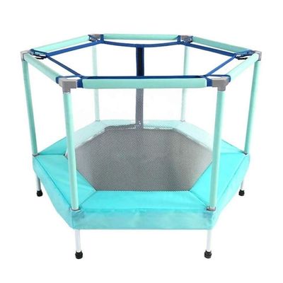 Bed Rails LLAAYY Children's Trampoline Small Trampoline Spring Pad Maximum Load 250KG (Color : Blue)