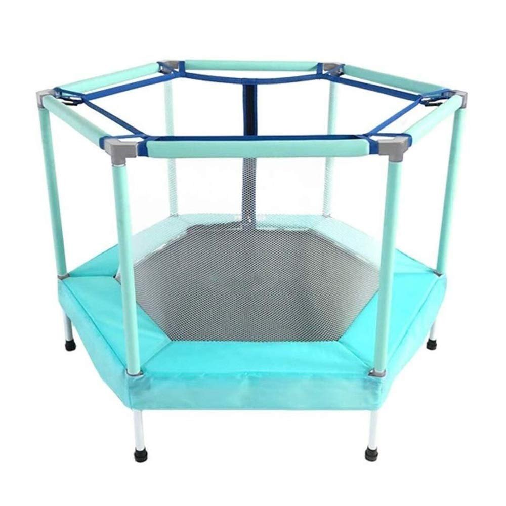 Bed Rails LLAAYY Children's Trampoline Small Trampoline Spring Pad Maximum Load 250KG (Color : Blue)