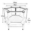Bed Rails LLAAYY Children's Trampoline Small Trampoline Spring Pad Maximum Load 250KG (Color : Blue) view 3