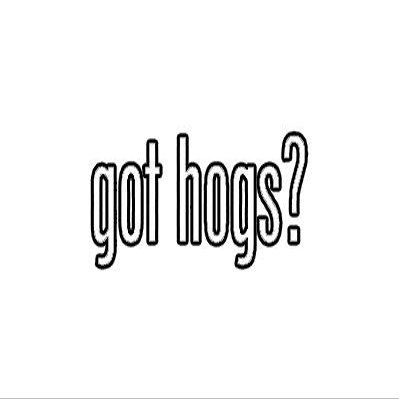 EW Designs Got Hogs Sticker Decal Livestock Farm Swine Pig Bumper Sticker Vinyl Sticker Car Truck Decal 5"