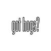 EW Designs Got Hogs Sticker Decal Livestock Farm Swine Pig Bumper Sticker Vinyl Sticker Car Truck Decal 5" view 1