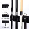 GSE Games & Sports Expert Billiard Cue Stick Hanging Wall Mounting Rack Only, Holds 6 Pool Cue Sticks, Billiard Ball Racks and Full Set of Pool Balls (Black) view 3