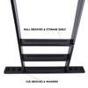GSE Games & Sports Expert Billiard Cue Stick Hanging Wall Mounting Rack Only, Holds 6 Pool Cue Sticks, Billiard Ball Racks and Full Set of Pool Balls (Black) view 4
