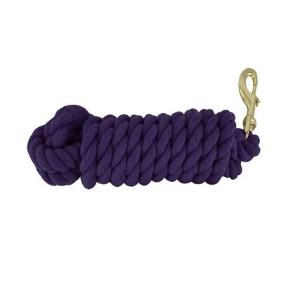 Showman 10' Braided Cotton Lead w/Brass Snap