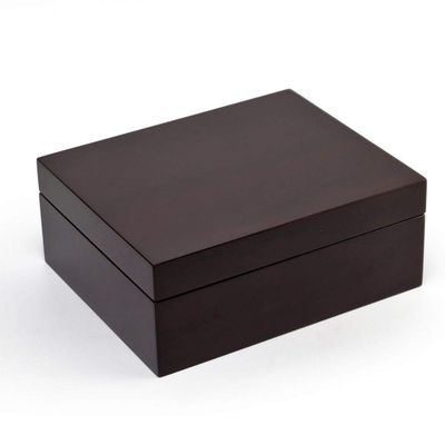 MusicBoxAttic Contemporary Hi Gloss Walnut Finish Jewelry Box - Many Songs to Choose - You're Nobody Til Somebody Loves You