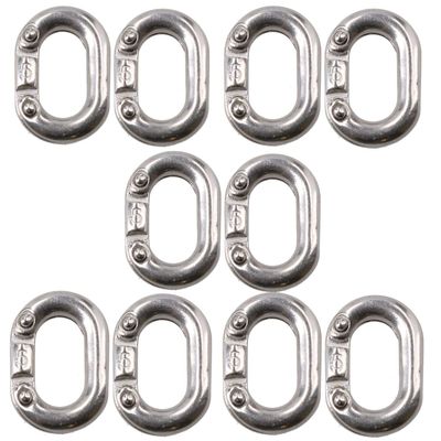 AB Tools 10 Pack Chain Connecting Link 5mm Marine Grade Stainless Steel Split Shackle
