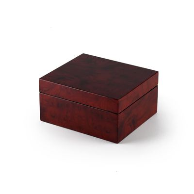 MusicBoxAttic Modern Hi Gloss 18 Note Burl Wood Jewelry Box - Many Songs to Choose - Oh What a Merry Christmas Day