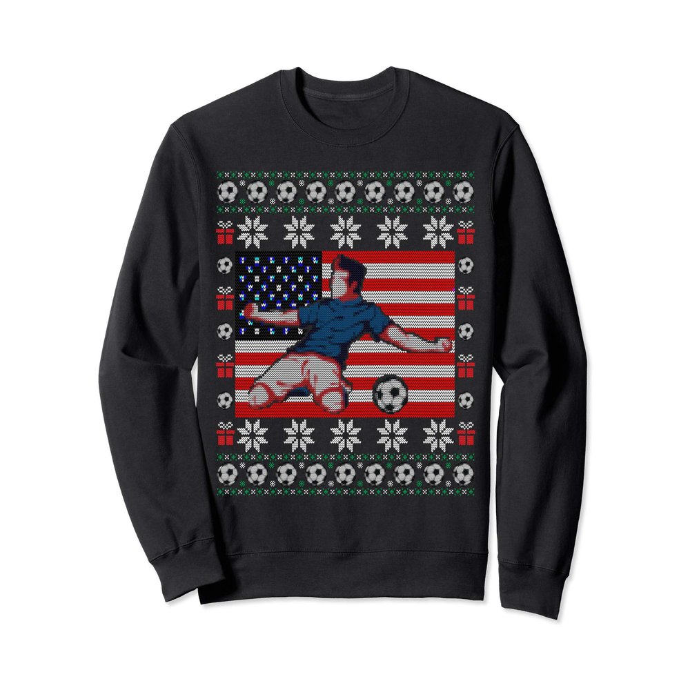 Christmas Costume Party Soccer Jersey Ugly Xmas Sweater Gift Sweatshirt