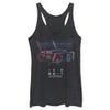 Star Wars Junior's Jedi: Fallen Order Retro Robo Tri-Blend Racerback Layering Tank, Black Heather, Medium view 1