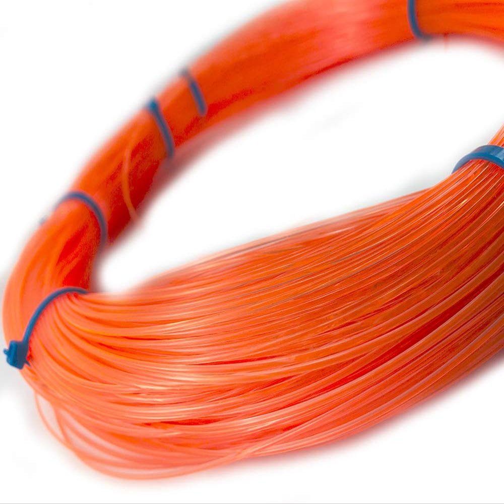 250lb Test 1.6mm Monofilament Fishing Leader/Speargun Line 100FT Roll (Orange)