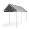 King Canopy Hercules 10-Feet by 20-Feet, 2-Inch Hammertone Steel Frame, 8-Leg, Carport, Grey view 1