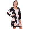 Angelina Women's Brushed Microfiber Long Sleeve Cardigan, PJ69_Flora_L view 1