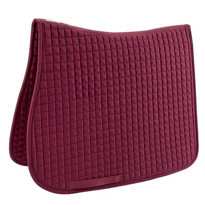 Dover Saddlery Quilted Dressage Pad, Size Dress, Burgundy