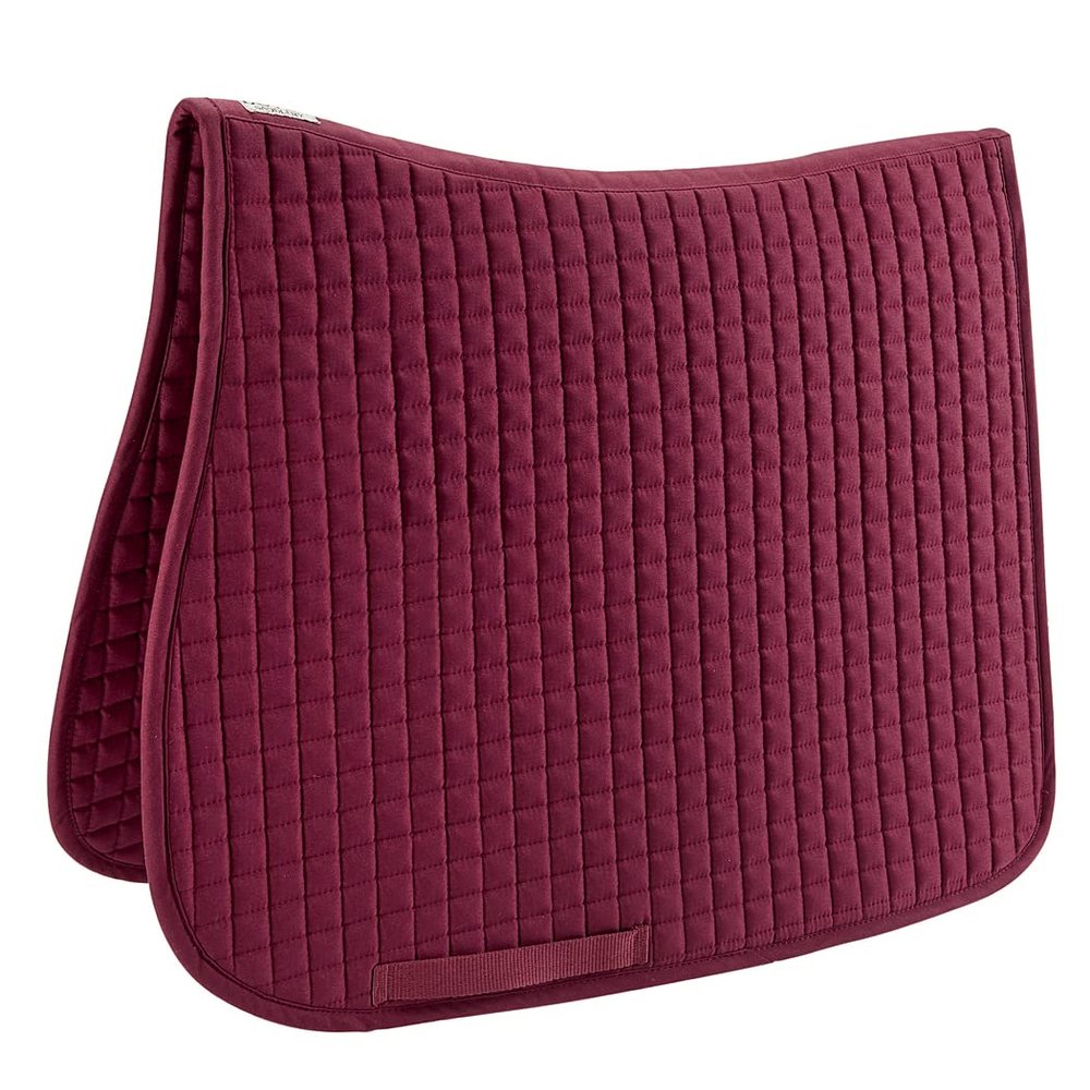 Dover Saddlery Quilted Dressage Pad, Size Dress, Burgundy