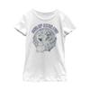 Fifth Sun Frozen 2 Feelin Fly Girl's Solid Crew Tee, White, Medium view 1