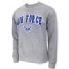 Armed Forces Gear United States Air Force Arched Wings Logo Crewneck Sweatshirt, Small (Grey) view 1