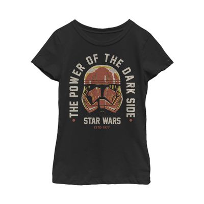 Star Wars Girl's Power Of Sith Trooper T-Shirt Black, Large