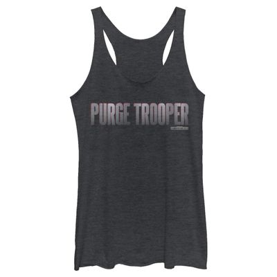 Star Wars Junior's Jedi: Fallen Order Purge Trooper Tri-Blend Racerback Layering Tank, Black Heather, Medium