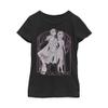Fifth Sun Frozen 2 Forest Frame Girl's Solid Crew Tee, Black, Medium view 1