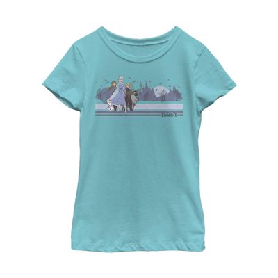 Fifth Sun Girls' T-Shirt, Tahiti Blue, Large